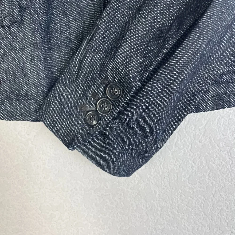 Ralph Lauren Denim Jacket Blazer Retro Belt Casual Preppy Medium - Picture 7 of 8